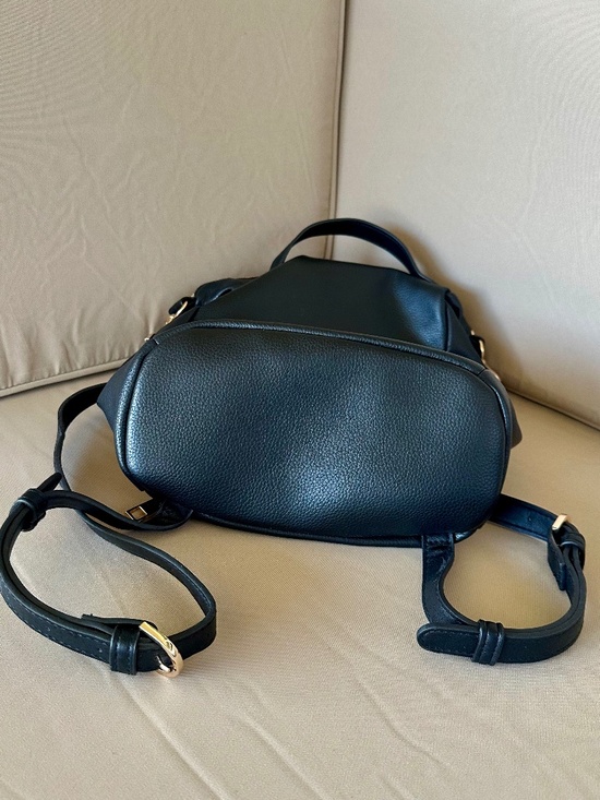 A New Day Black Faux Leather Backpack main image 7